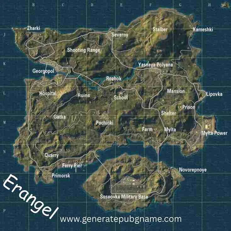 ERANGEL MAP